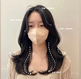 ロング ❤︎︎韓国ヘア❤︎︎ 𝑺𝒉𝒊𝒉𝒐のヘアスタイル