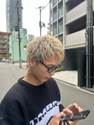 ショート メンズ Labless所属・韓国レイヤー×顔周り カット/Takunaのヘアスタイル