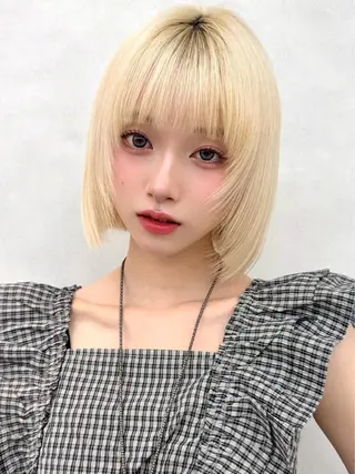 ミディアム カラー 🇰🇷韓国ヘア★ 副店長.쿠리타⭐︎のヘアスタイル