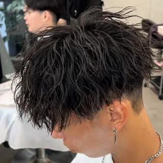 ショート パーマ指名率No1 メンズ特化ケイトのヘアスタイル