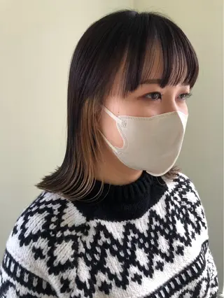 カラー 福井 愛瑠のヘアスタイル