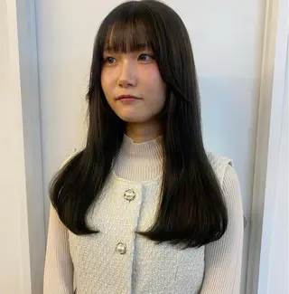 カラー yuzu /韓国ヘア / 透明感カラー🎀のヘアスタイル