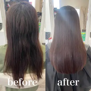 セミロング 縮毛矯正/髪質改善 主税巧一のヘアスタイル