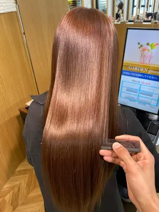 ロング カラー パーマ youres hair はなれ店所属・髪質改善🌸縮毛矯正 専門家💖後藤のヘアスタイル