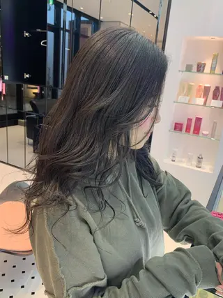 ロング カラー ハッシュカット/ハイ トーン/MANAMIのヘアスタイル