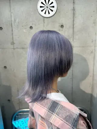 ミディアム カラー ‪❥ブリーチ💗 MIKUのヘアスタイル