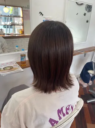 ミディアム mopa所属・mopa_kaede 暖色カラー/ロングのヘアスタイル