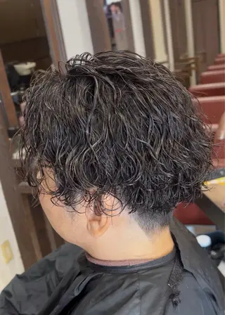 ショート メンズ メンズ特化/パーマ/ ハイライト/りょうまのヘアスタイル