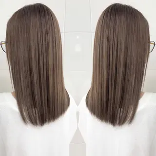 ミディアム カラー 🌈プルエクステ& ハイトーン🌈関飛鳥のヘアスタイル