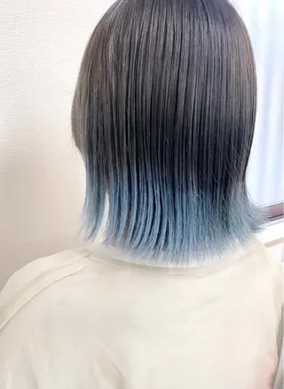 ミディアム カラー ケアブリーチ /髪質 改善/古橋圭史郎のヘアスタイル