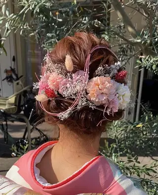 ミディアム ヘアアレンジ ENIF ヤマグチアツコのヘアスタイル