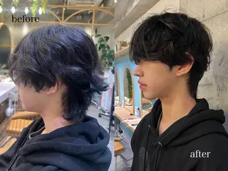 メンズ rina似合わせ レイヤー韓国カラーのヘアスタイル