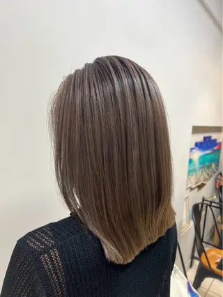 セミロング ホッチ・美髪矯正✂︎ 髪質改善tr✂︎のヘアスタイル