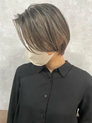 ショート C’LD hair  produce /シールドヘア所属・モテ髪/ボブ/ショー ト/アダチフウトのヘアスタイル