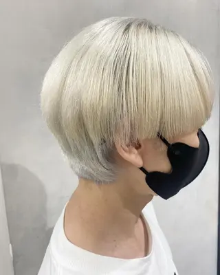 ショート カラー メンズ デザインカラー/パー マ🦖外岡咲希🦖のヘアスタイル