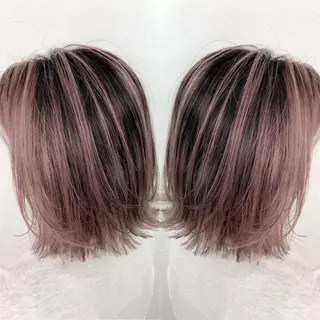 ミディアム カラー ヘアアレンジ 髪質改善専門店 エイジングケアのヘアスタイル