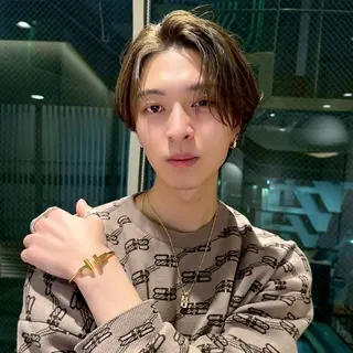 ショート カラー パーマ ヘアアレンジ メンズ SALOWIN吉祥寺所属・クボリョウ 吉祥寺/韓国ヘアのヘアスタイル