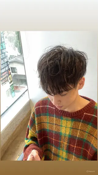 ミディアム Go today shaire salon所属・BLEACH 🟥 PERM 天神🏆のヘアスタイル