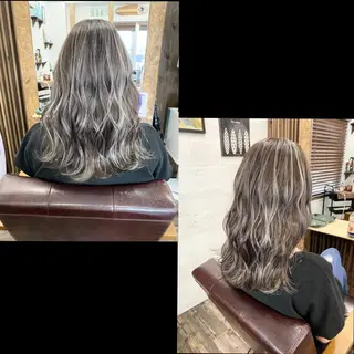 ミディアム カラー ✯カラー&編み込み エクステ✯池田智博✯のヘアスタイル