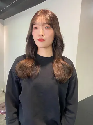 ロング カラー 地毛風艶カラー🌿 喜多夏海のヘアスタイル