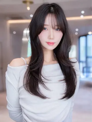 ロング カラー 韓国ヘア/レイヤー そーた/渋谷駅のヘアスタイル