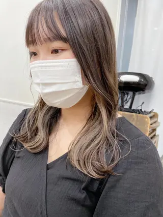 ミディアム カラー 🤎ベージュカラー 🐶メンズパーマのヘアスタイル