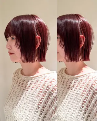 ショート カラー 松本優香/ボブ/ダ ブルカラー/髪質改善のヘアスタイル