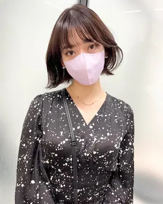 ミディアム 韓国レイヤーカット 髪質改善▫️水野有真のヘアスタイル