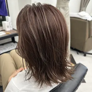 セミロング カラー パーマ ヘアアレンジ メンズ mona/ ストレートスタイル✨のヘアスタイル