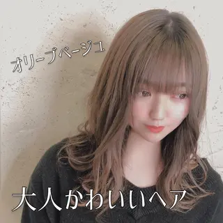 セミロング カラー MILI HAIR所属・韓国ヘア🇰🇷 RYOTAのヘアスタイル