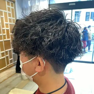 ショート パーマ メンズ すげさやか ✨メンズカットパーマのヘアスタイル