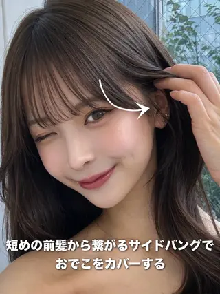 セミロング 映える顔まわり/前髪 特化 💗 ユキマのヘアスタイル