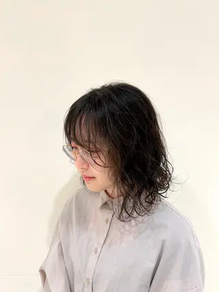 ミディアム パーマ 髪質改善/ストレート パーマ長久手/ひかるのヘアスタイル