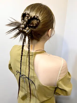 ヘアアレンジ 🤍ヘアセット.ヘア アレンジ湯山詩織🤍のヘアスタイル