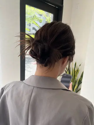 セミロング ヘアアレンジ CLOVE所属・下石怜子/レイヤー/ 透明感カラーのヘアスタイル