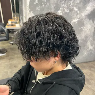 ショート カラー パーマ ヘアアレンジ メンズ キッズ 🔷横浜1のパーマ 職人🔷将太郎のヘアスタイル