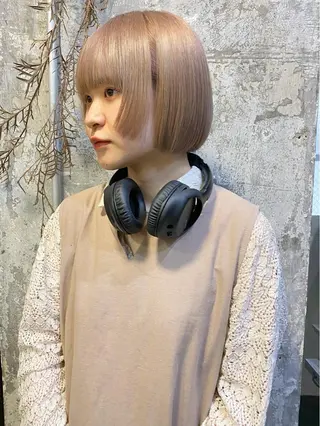 ショート カラー Piaコータロー ハイトーン&‪ボブのヘアスタイル