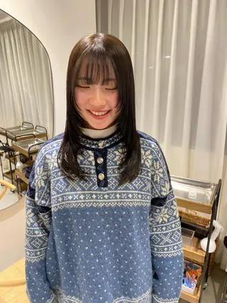 ミディアム knock所属・knock　國友 華乃のヘアスタイル