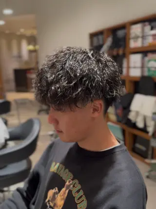 ショート パーマ メンズ 【tocca茨木】 MOMOKAのヘアスタイル