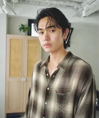 メンズ 頭皮につけないカラー /白髪ぼかし/実加永のヘアスタイル