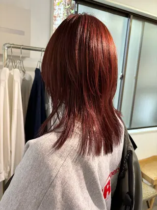 ミディアム カラー sakura🌸 レイヤー/韓国ヘアのヘアスタイル