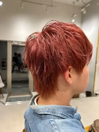 ショート カラー メンズ 山﨑 燦人のヘアスタイル