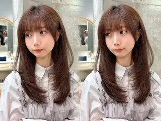 セミロング 谷川が作る熊本1🥇 レイヤーカットのヘアスタイル