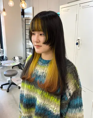ロング カラー 神原 茉依🩰🪩のヘアスタイル