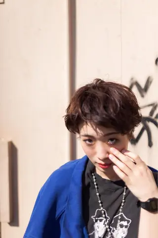 ショート カラー パーマ toi【トワ】所属・安達 俊亮のヘアスタイル