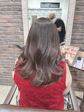 ロング カラー ヘアアレンジ キッズ 五反田　美容院☆張 明星☆韓国ヘアのヘアスタイル