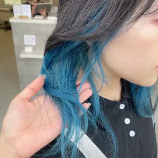 カラー 顔まわり/インナー カラー/　syuriのヘアスタイル