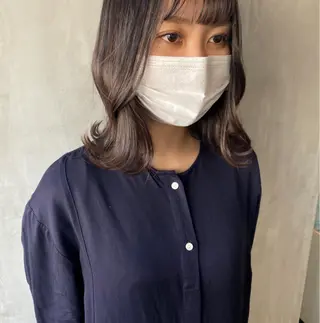 ミディアム カラー ヘアアレンジ stylist/蛯谷 珠里のヘアスタイル