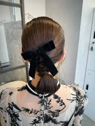 ヘアアレンジ 透明感カラー✨艶髪 制作🌱山根あゆみのヘアスタイル