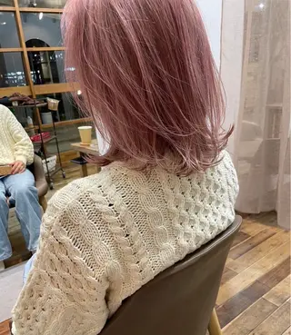 セミロング カラー げん/梅田美容室 中崎町美容室のヘアスタイル